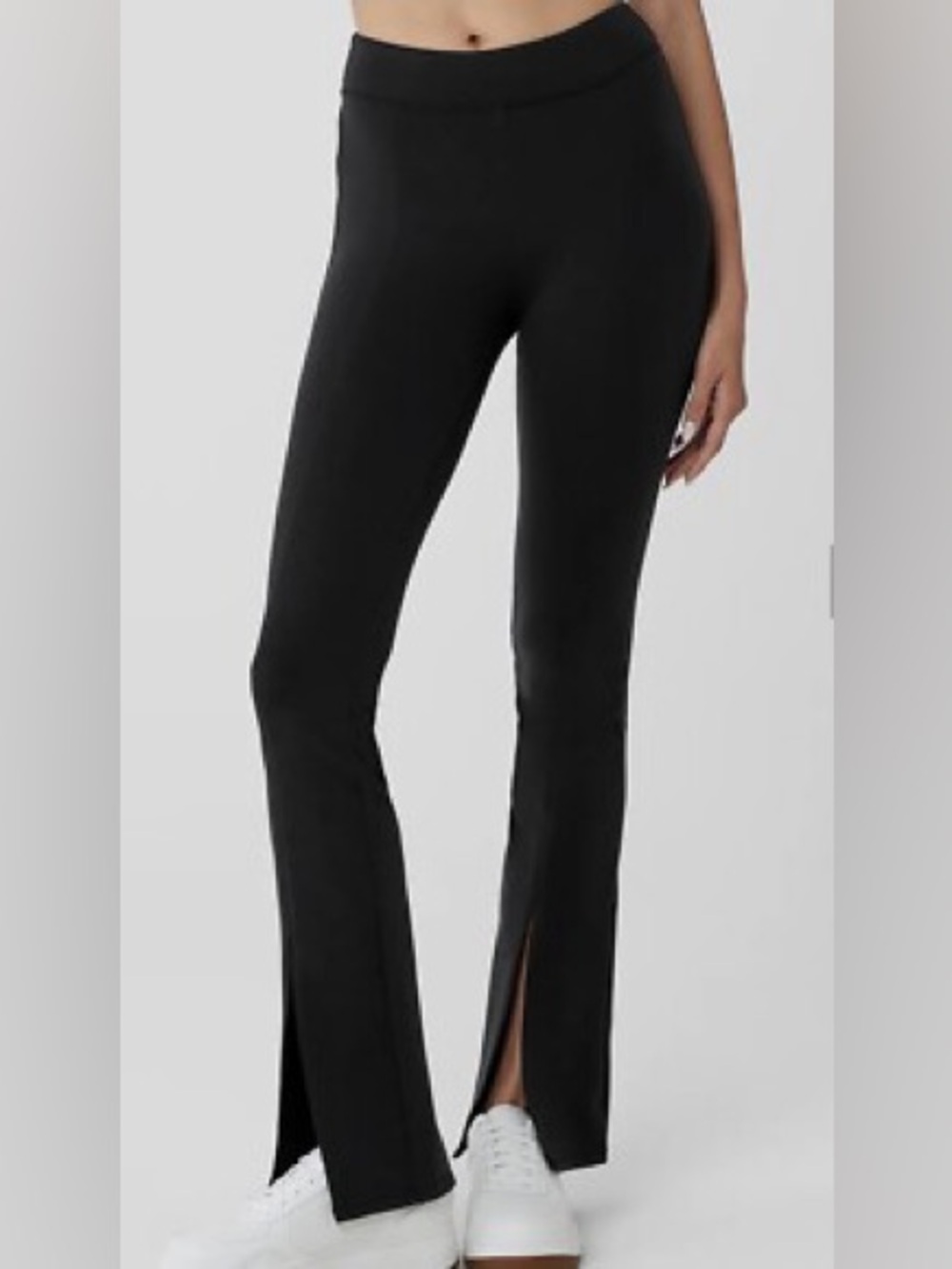 ALO Yoga Black Split-Flare Bootcut Pants